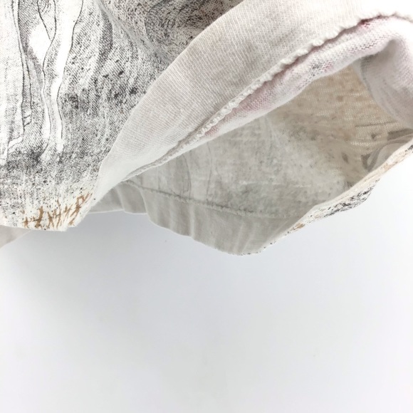 VINTAGE Single Stitch 80s All Over Native American Print Cropped Top - Picture 9 of 13